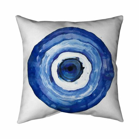 BEGIN HOME DECOR 20 x 20 in. Erbulus Blue Evil Eye-Double Sided Print Indoor Pillow 5541-2020-AB118